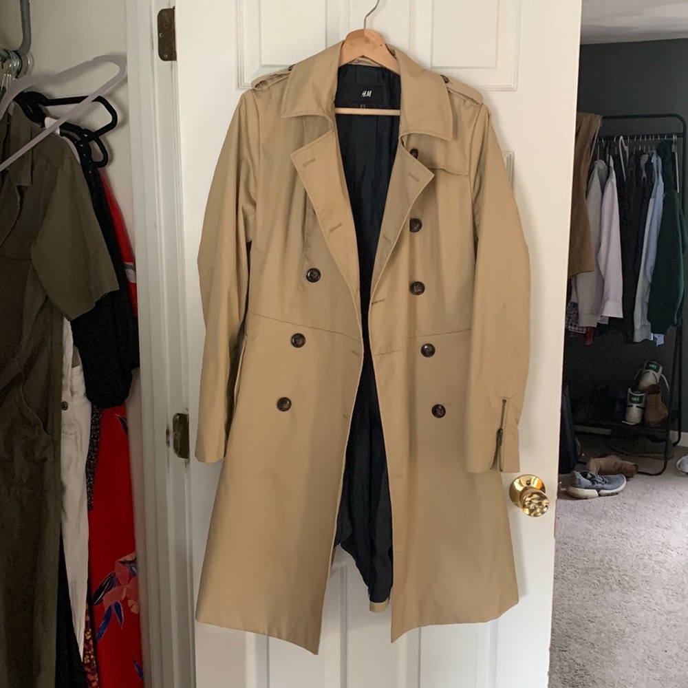 H&M Womens Double Breasted Trench